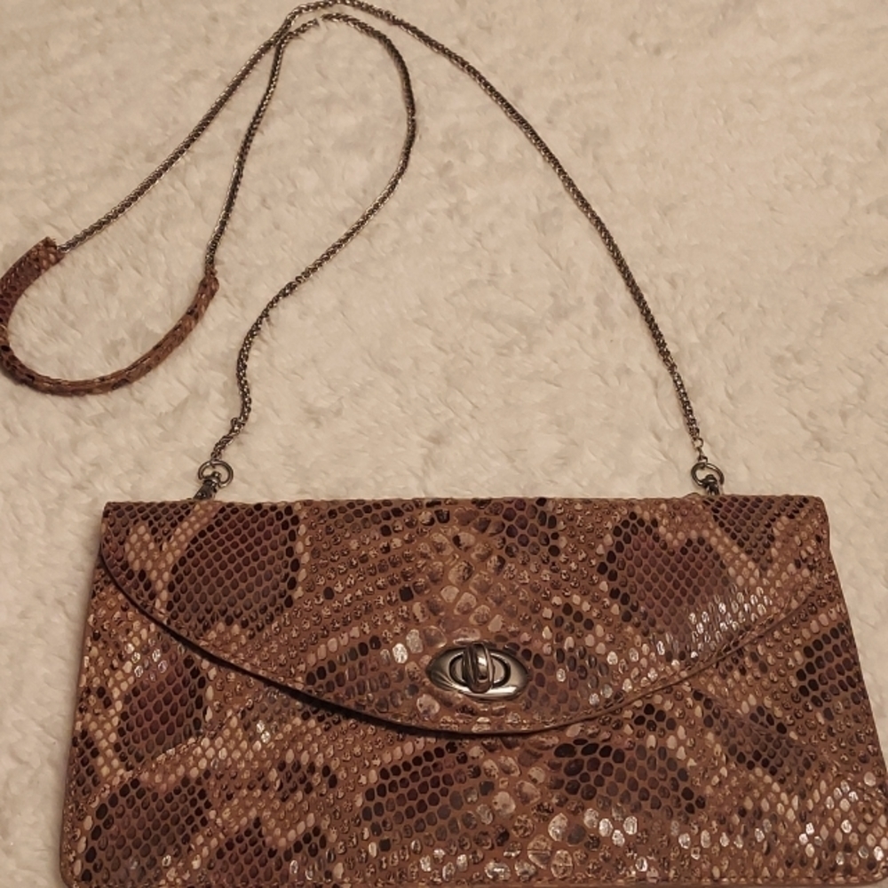 Sorial New New York Snake Skin Shoulder Bag / Clutch